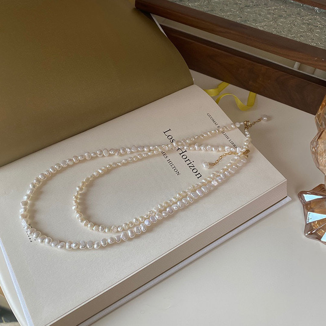 14K Gold Filled Baroque Freshwater Pearl Necklace