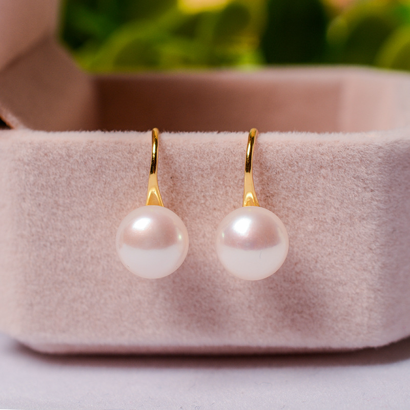 Baroque Pearl High-Heel Shoe Earrings with S925 Silver Hook