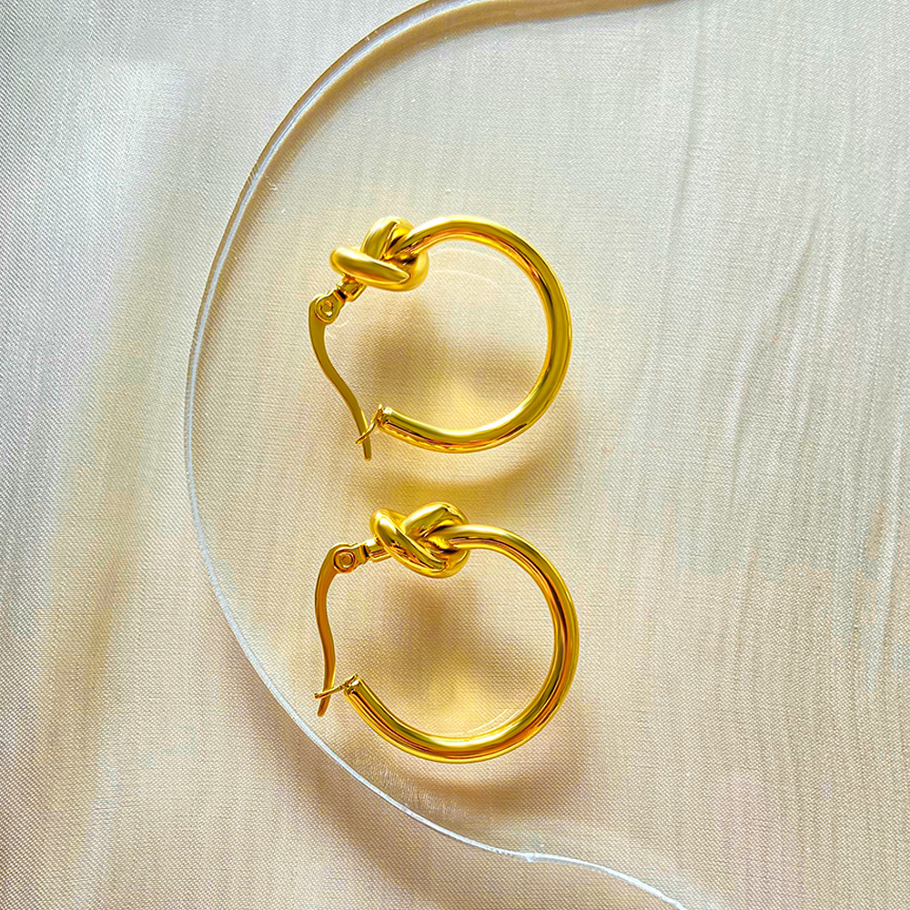 Minimalist Gold Huggie Hoops - Vintage French Style Small Click-Top Earrings