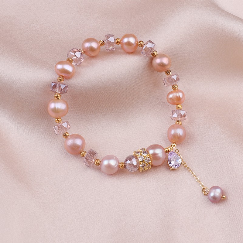 Natural Baroque Freshwater Pearl Bracelet - Minimalist Luxury Jewelry for Women